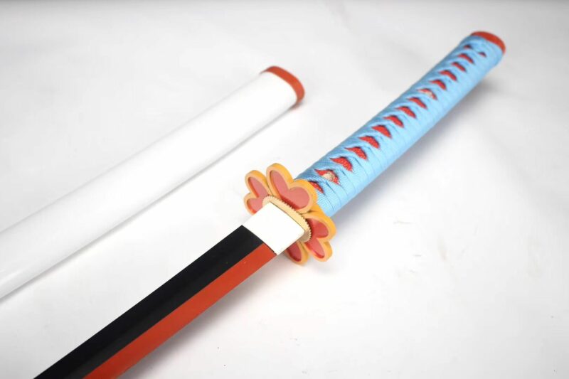 Epée Samouraï Tueur De Démon Kanroji Mitsuri Katana D’anime Tue Le Diable Acier Au Manganèse Epée Longquan
