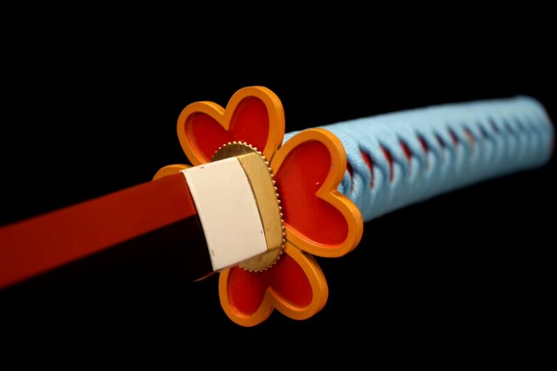 Epée Samouraï Tueur De Démon Kanroji Mitsuri Katana D’anime Tue Le Diable Acier Au Manganèse Epée Longquan