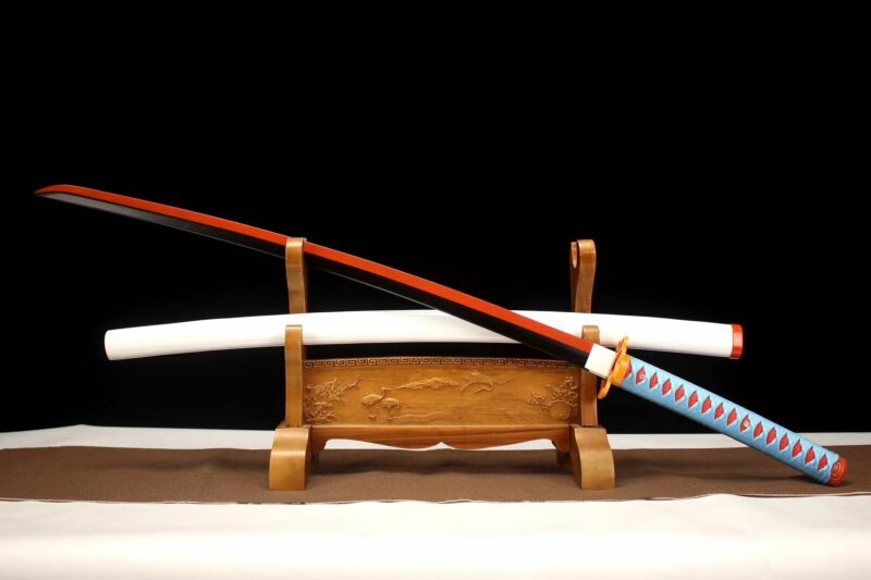 Epée Samouraï Tueur De Démon Kanroji Mitsuri Katana D’anime Tue Le Diable Acier Au Manganèse Epée Longquan