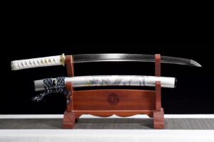 Wakizashi Tamana (acier T10 & Véritable Hamon)