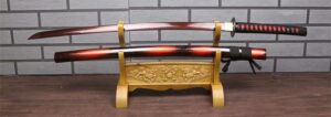 Katana Nemuro (acier Damas Rouge)