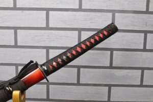 Katana Nemuro (acier Damas Rouge)
