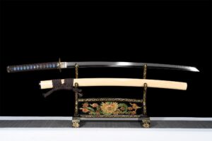 Katana Hanamaki (acier T10 & Véritable Hamon)