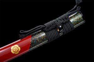 Katana Fleur De Feu (acier Damas)
