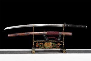 Katana Vague Damas (acier Damas & Véritable Hamon)